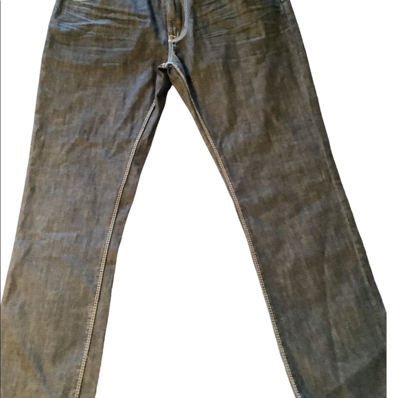 Men Union Sea//W 40R Slim Fit Blue Jeans - Picture 12 of 16